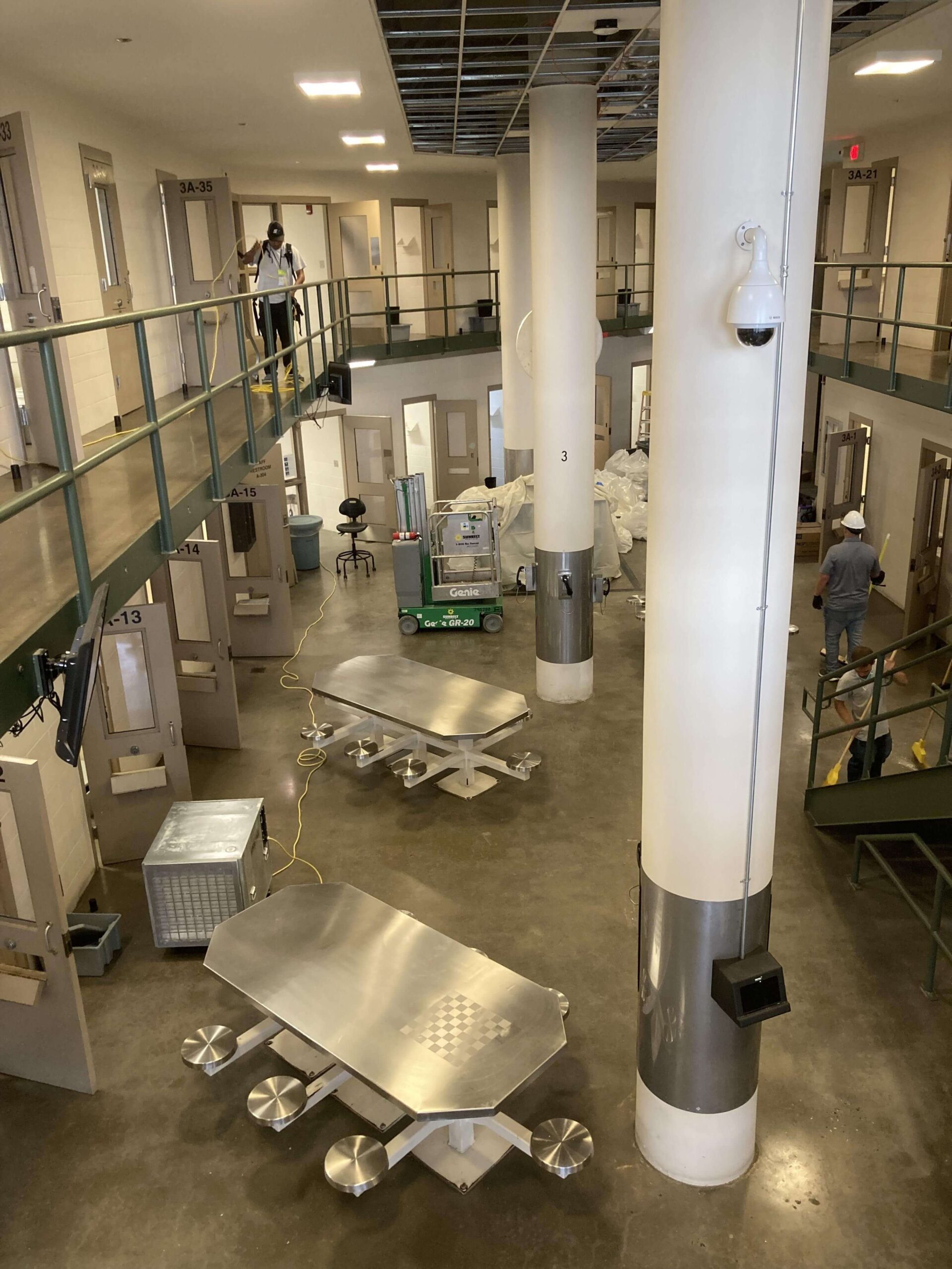 detention center undergoing restoration services