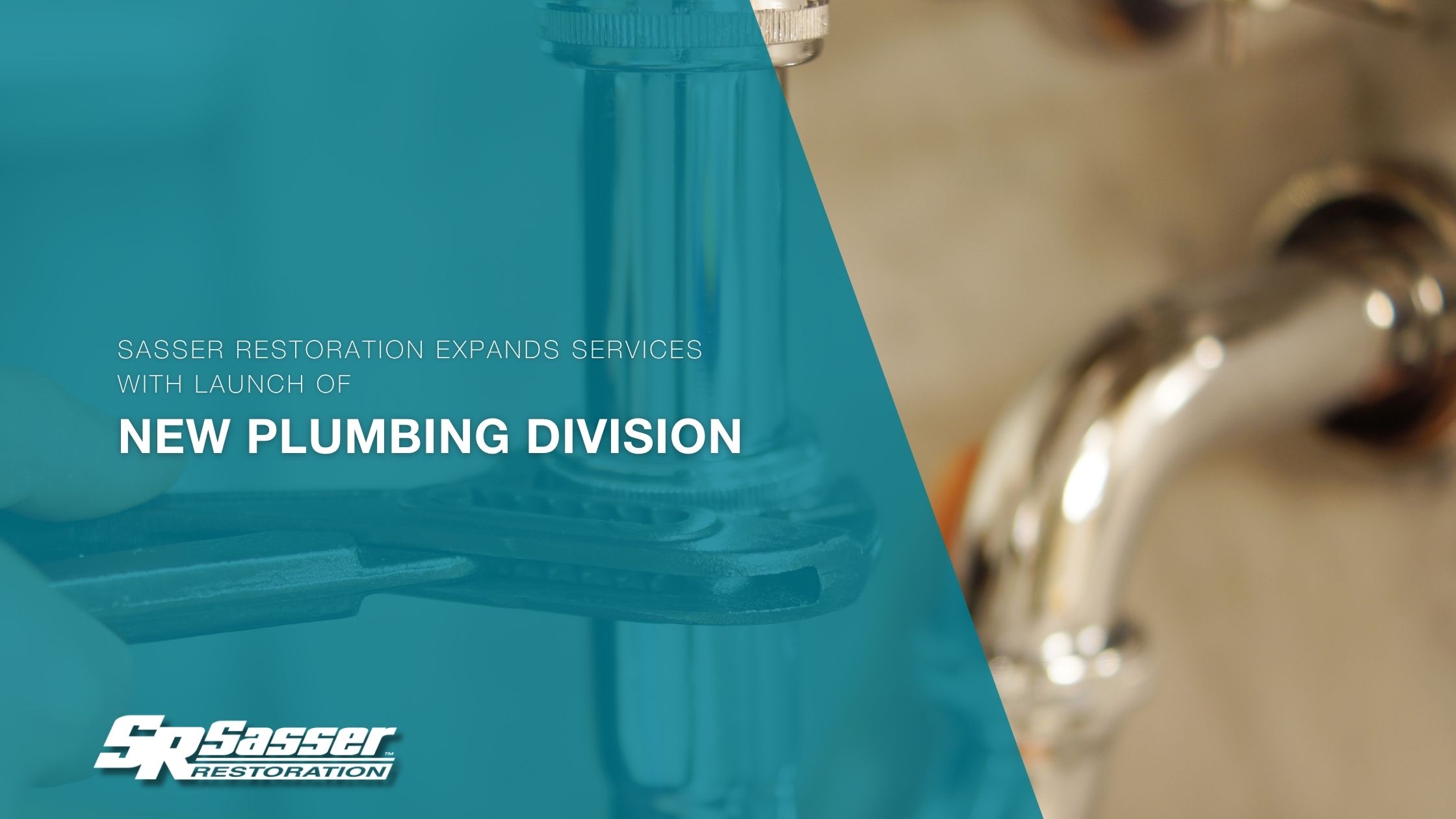 Picture of a person working on a faucet with a wrench