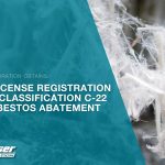 Picture of asbestos with an overlay and text on top
