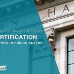 Government building representing Sasser's DIR number certification announcement