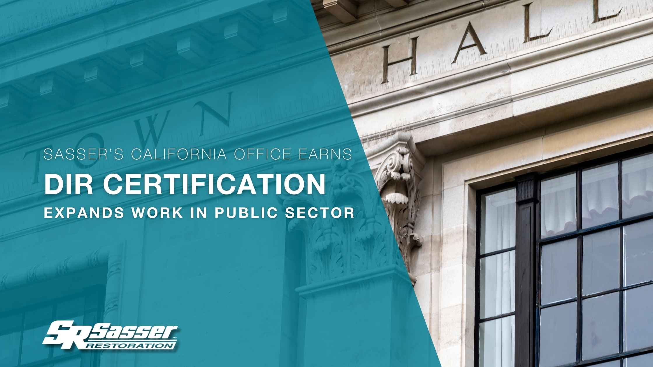 Government building representing Sasser's DIR number certification announcement