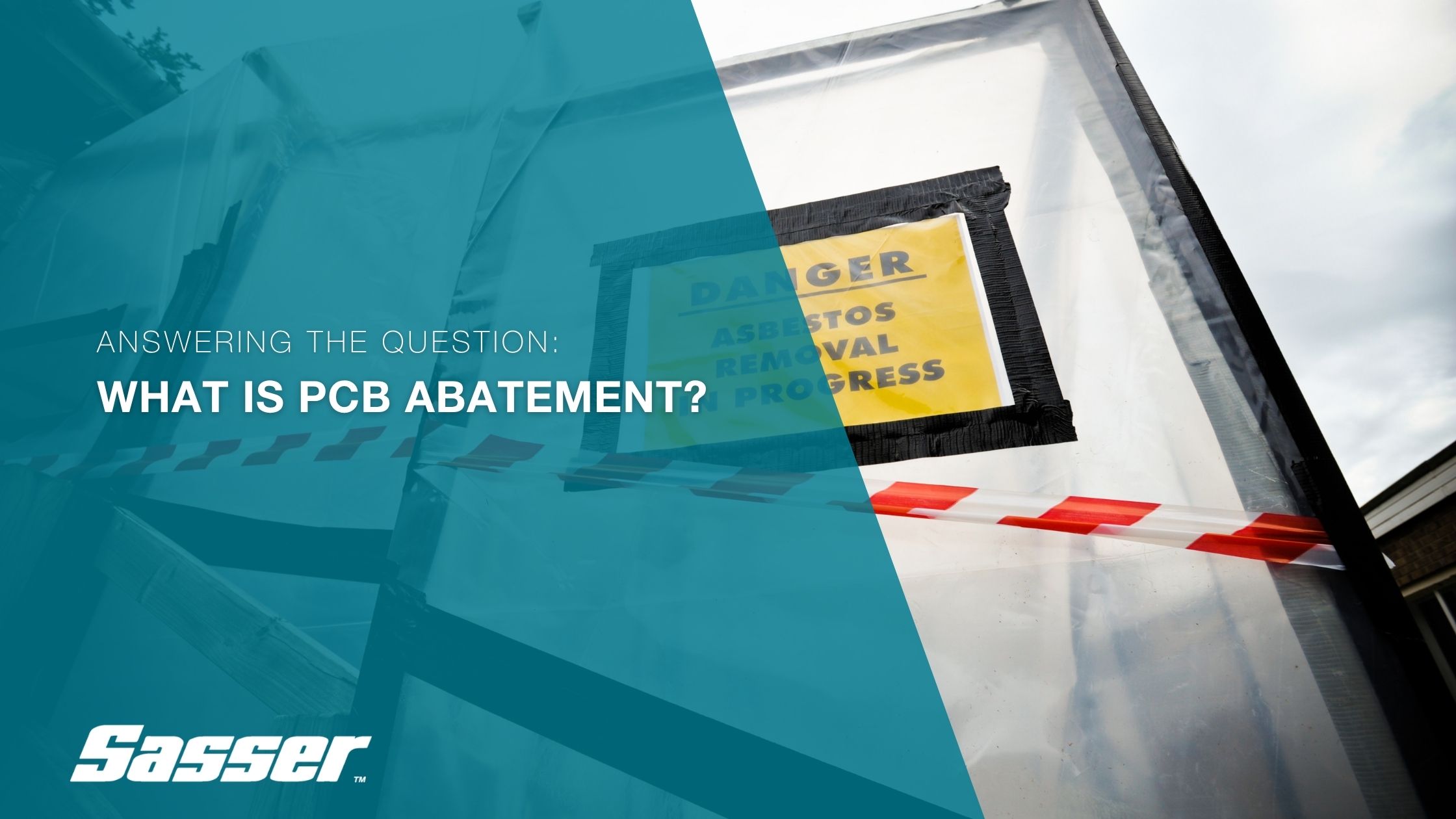 Picture of asbestos containment