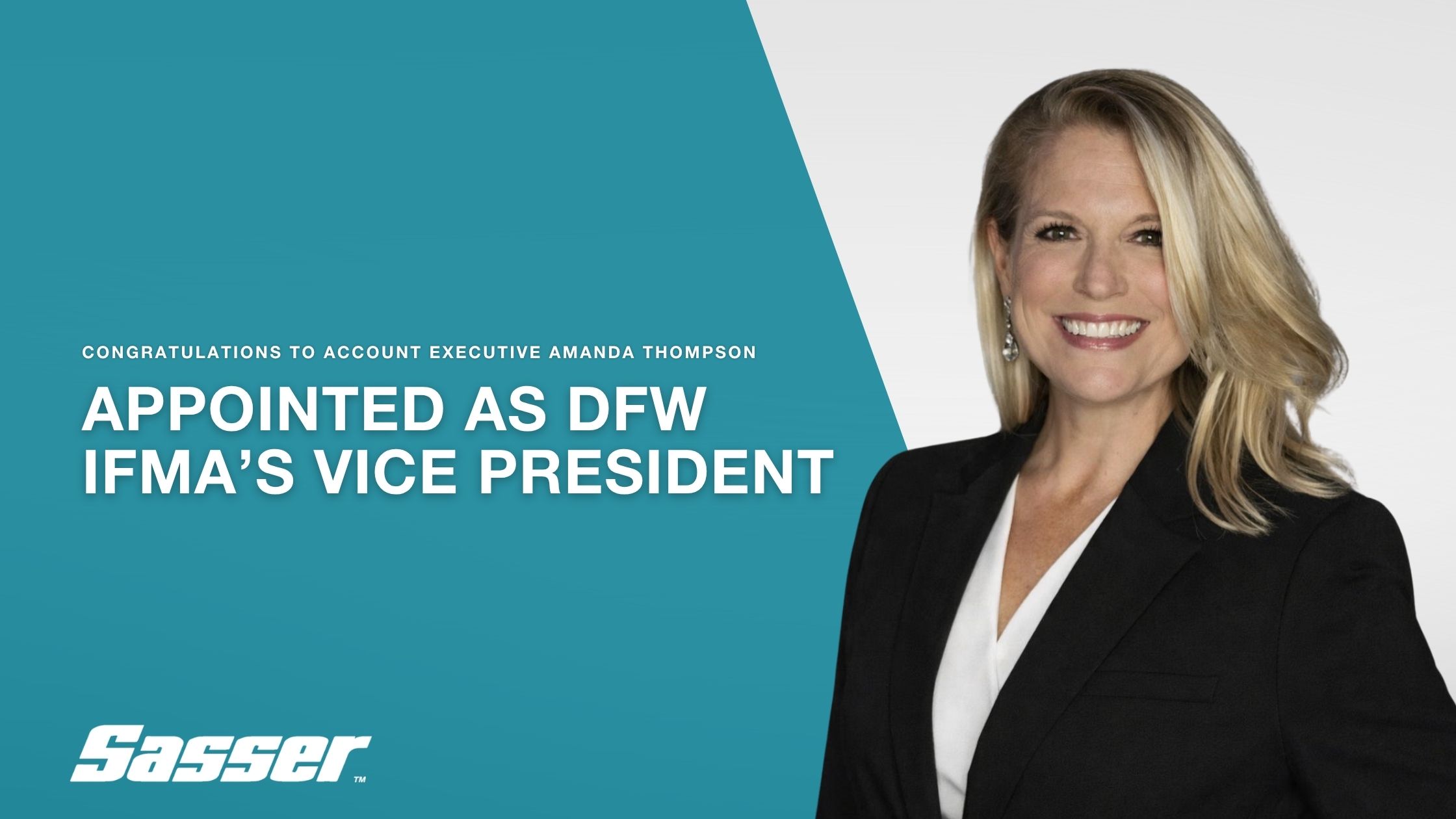 Photo of Amanda Thompson, Account Executive for Sasser's DFW Office